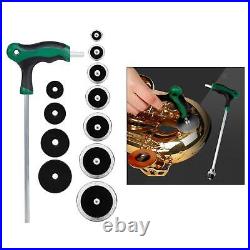 1 Set Alto Sax Repair Kit with Sax Inlays Sound Hole Pad for Instrument