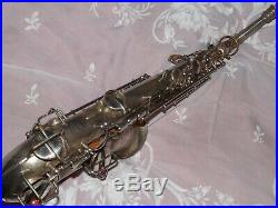 1925 Conn New Wonder Pre-Chu Alto Sax/Saxophone, Silver-Plated, Plays Great