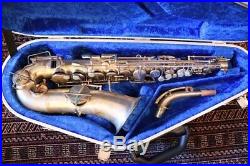 1926 Buescher True Tone Silver Plated Alto Sax (Brand New Case and Mouthpiece)