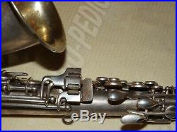 1927 Conn New Wonder II Chu Alto Sax/Saxophone, Original Silver, Plays Great