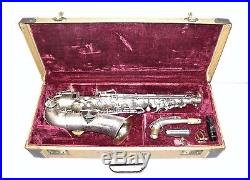 1932 The New Buescher Aristocrat Low Pitch Alto Sax, Silver Plated, S/N 263756