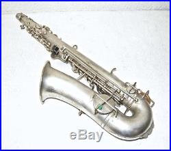 1932 The New Buescher Aristocrat Low Pitch Alto Sax, Silver Plated, S/N 263756