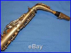 1937 SELMER Paris Balanced Action Silver Engraved Alto Sax Saxophone Sn. 22651