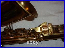 1943 Buescher Aristocrat Big B Alto Sax/Saxophone, Original Laquer, Plays Great