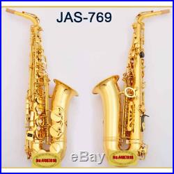 2019 JUPITER JAS-769 Saxophone Alto Eb Tune Gold Lacquer Sax + Case HOT SALE