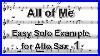 All Of Me Easy Solo Example For Alto Sax 1