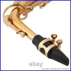 Alto Saxophone Brass Lacquered Eb E-flat Sax with Mouthpiece Set B6G7