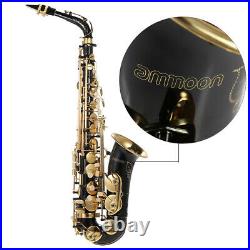 Alto Saxophone Brass Lacquered Gold E Flat Sax 82Z Key Woodwind Instrument W7E3