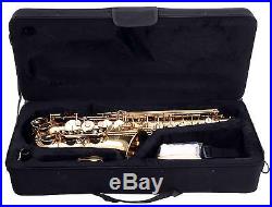 Alto Saxophone Brass Sax Wind Instrument Set Case Stand Mouthpiece Metronome