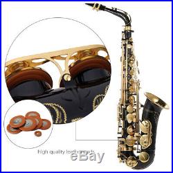 Alto Saxophone Eb Brass Lacquered Gold 82Z Key Type Sax with Padded Case W4B5