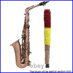 Alto Saxophone Eb E-Flat Sax Red Bronze Carve Pattern with Carry Case Set A4Y7