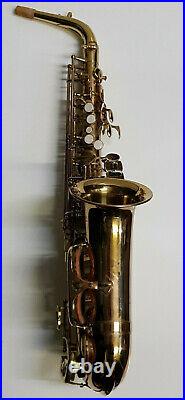 Alto Saxophone in Gold Lacquer Sax For Restoration Project Stage Prop Parts