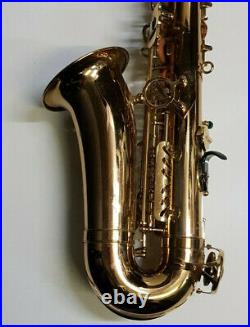 Alto Saxophone in Gold Lacquer Sax For Restoration Project Stage Prop Parts