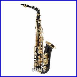 Alto Saxphone Brass Lacquered Gold E Flat Sax 82Z Key Type with Padded Case E6E1