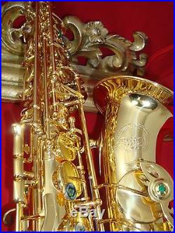Alto saxophone professional Prestini- gold lacquer body and gold keys