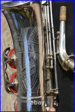 Amati Kraslice Classic Lignatone Alto Saxophone, Silver, Yamaha 4c Mouthpiece/sax