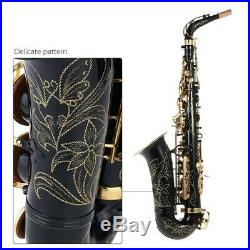 Ammoon Alto Saxophone Brass Lacquered Gold E Flat Sax 82Z and accessories