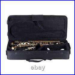 Ammoon Eb Alto Saxophone Brass Lacquered Gold E Flat Sax 82Z Key Type Kit O2Y1