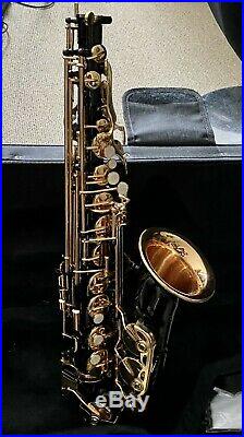 Ammoon Professional Eb Alto Saxophone Brass Lacquered Gold E Flat Sax 82Z Key