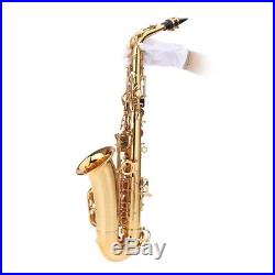 Andoer Alto Saxophone Brass Lacquered Gold E Flat Sax Rarely Used