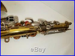 BUESCHER ARISTOCRAT Alto SAX SAXOPHONE With CASE and Stem Musical Instrument