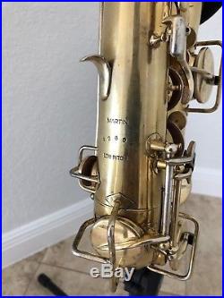 Beaultifully Engraved Martin Handcraft Gold Plated Alto Saxophone Sax-Overhauled