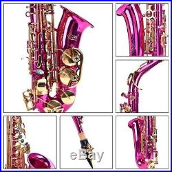 Brass Eb E-Flat Alto Saxophone Sax Abalone Keys With Mouthpiece & Carrying Case