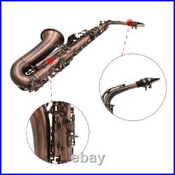 Bronze Bend Eb E-flat Alto Saxophone Sax Kit With Case Gloves Straps Brush B4P0