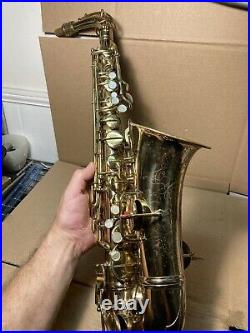 C. G. Conn Alto Sax Saxophone 1914 Elkhart In With Original Case