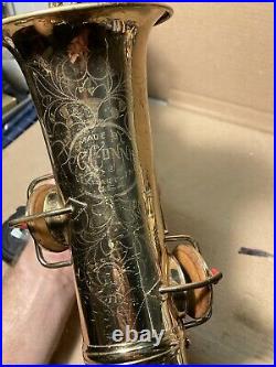 C. G. Conn Alto Sax Saxophone 1914 Elkhart In With Original Case