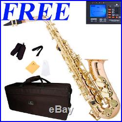 CECILIO AS-380 ALTO SAXOPHONE in Rose Brass & Gold Keys