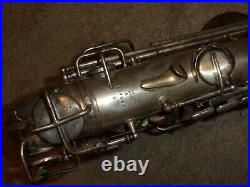 Conn Pre-Chu Alto Sax/Saxophone, Rolled Toneholes, Original Silver, Plays Great