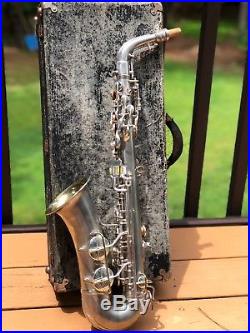 Conn Transitional Alto Saxophone 6M features sax silver vintage 1932 deco CLEAN