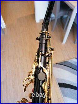 Cool and rare Selmer Super Action 80 alto saxophone black lacquer finisch, sax