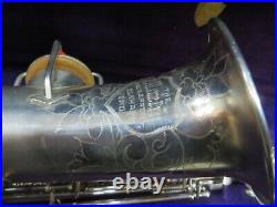 Early 20's Martin Silver plated Alto Sax, Just Serviced, Beautiful #VAS17