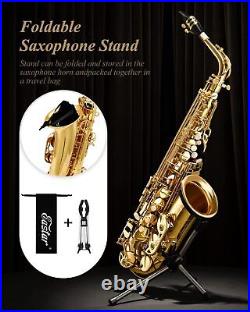 Eastar SAX Alto Saxophone E Flat Saxaphone Gold Lacquer + Hard Case Xmas Gift