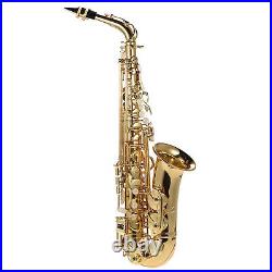 Eb Alto Saxophone Brass Lacquered E Flat Sax 802 Type Woodwind New M3O4