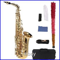 Eb Alto Saxophone Brass Lacquered E Flat Sax 802 Woodwind With T2J8
