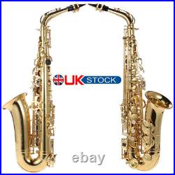 Eb Alto Saxophone Brass Lacquered Gold E Flat Sax 802 Key Type Woodwind UK S1O7