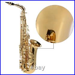 Eb Alto Saxophone Brass Lacquered Gold E Flat Sax 802 Key Type Woodwind UK S1O7