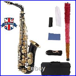 Eb Alto Saxophone Brass Lacquered Gold E Flat Sax 82Z Key Type Woodwind new E2B5