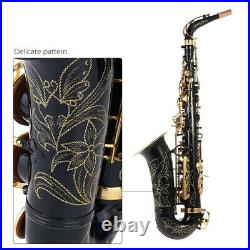 Eb Alto Saxophone Brass Lacquered Gold E Flat Sax 82Z Woodwind Instrument T9K2