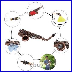 Eb Alto Saxophone E-flat Sax Red Bronze Carve Pattern Woodwind Instrument N0Q4