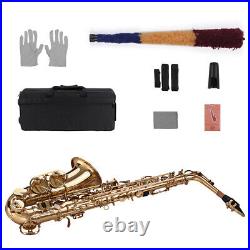 Eb Alto Saxophone Sax Brass Lacquered 802 Type + Mouthpiece G1A7