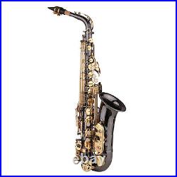 Eb E-flat Alto Saxophone Brass Nickel-Plated Sax with Engraving Nacre Keys G9O2
