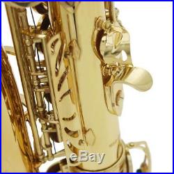 Finest Brass Eb E Flat Saxophone Gold-Plated Alto Sax Set High F# Key