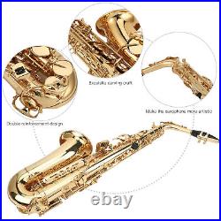 (Gold)Alto Saxophone Professional Sax Eb Alto Sax Brass Saxophone Musical