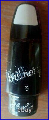 Gw Perfected Vintage Brilhart #6.076 Ebolin Alto Saxophone Mouthpiece Serial #