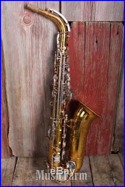 King Cleveland 613 Alto Saxophone Gold Lacquer Sax with Guardian Hardshell Case