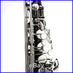 LADE Brass Eb Alto Saxophone Sax Carved Pattern Pearl Black Shell Buttons NEW